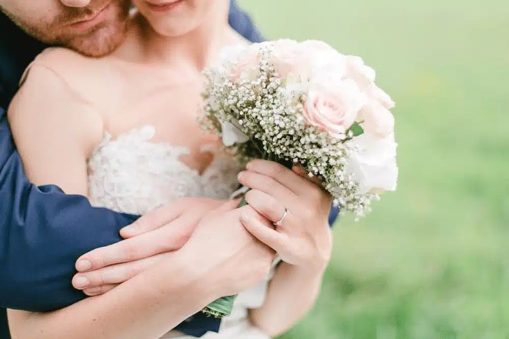 Photo de mariage le soir sur un mariage dans le 77