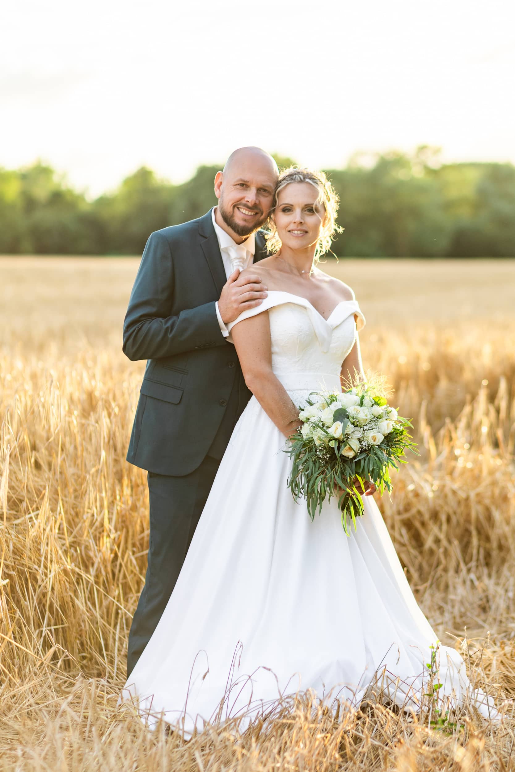 Couple de mariés en Seine et Marne lors de leur journée de Mariage